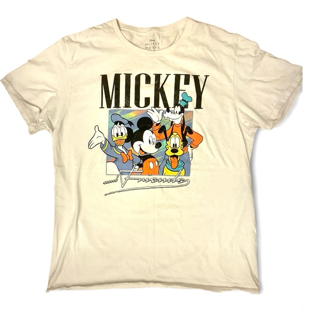 DISNEY Mickey Mouse Graphic Tee white women’s large